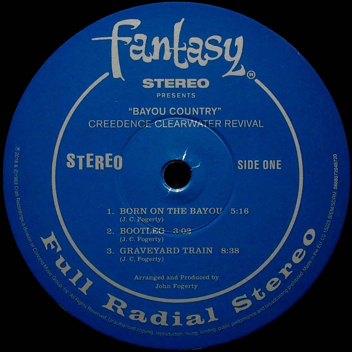 Creedence Clearwater Revival Bayou Country : LP Label A